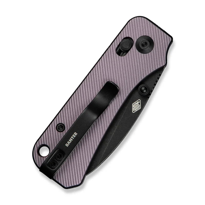 We Knife Co Ltd Baby Banter 2 2.34" Nitro-V Aluminum Purple C23074-2