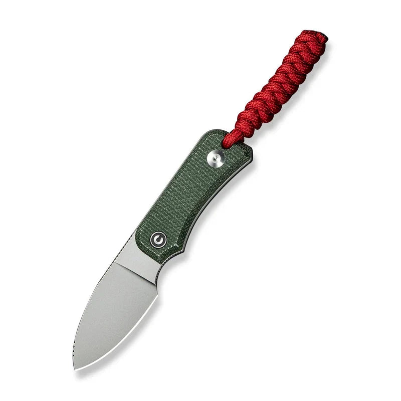 We Knife Co Ltd Baby Banter 2.39" Nitro-V Green Canvas Micarta C23045-2