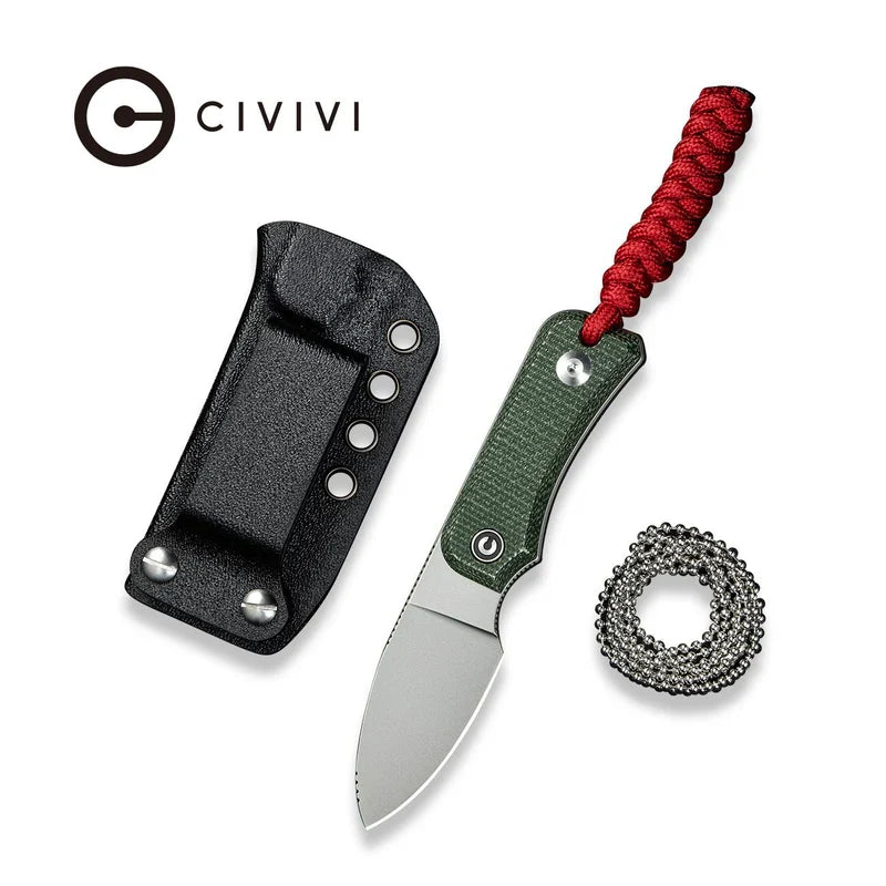 We Knife Co Ltd Baby Banter 2.39" Nitro-V Green Canvas Micarta C23045-2