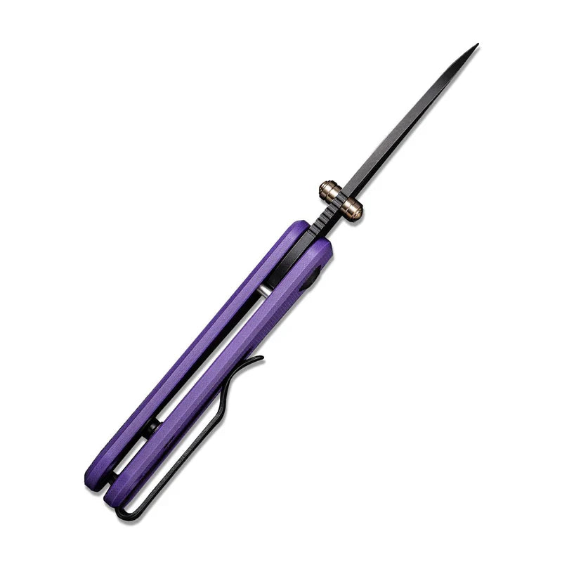 We Knife Co Ltd Baby Banter 2.34" Nitro-V Purple G10 Black C19068S-4