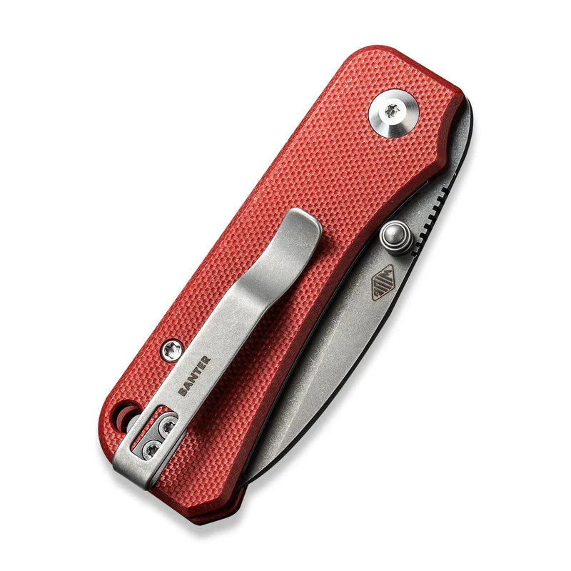 We Knife Co Ltd Baby Banter 2.34" Nitro-V Burgundy G10 C19068S-6