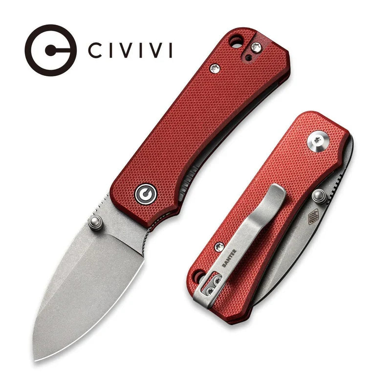 We Knife Co Ltd Baby Banter 2.34" Nitro-V Burgundy G10 C19068S-6