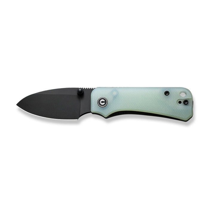 CIVIVI Baby Banter Thumb Stud Knife Natural G10 Handle (2.34" Black Stonewashed Nitro-V Blade) C19068S-8