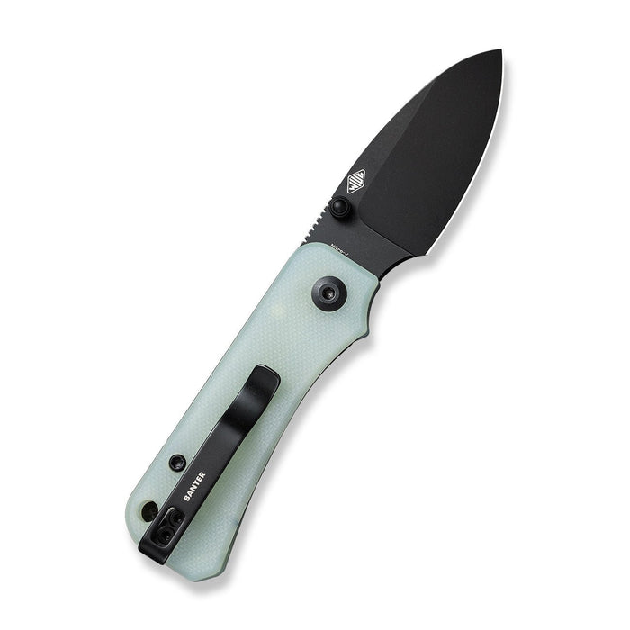 CIVIVI Baby Banter Thumb Stud Knife Natural G10 Handle (2.34" Black Stonewashed Nitro-V Blade) C19068S-8
