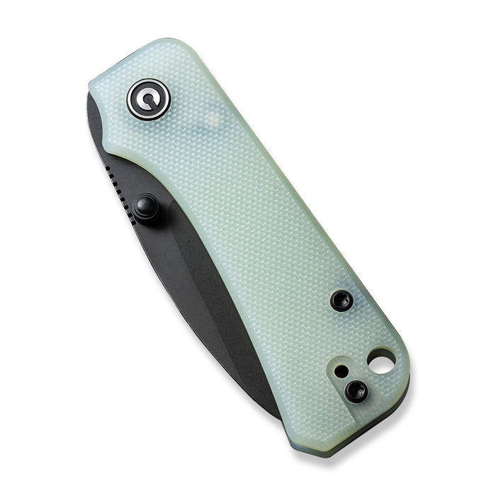 CIVIVI Baby Banter Thumb Stud Knife Natural G10 Handle (2.34" Black Stonewashed Nitro-V Blade) C19068S-8