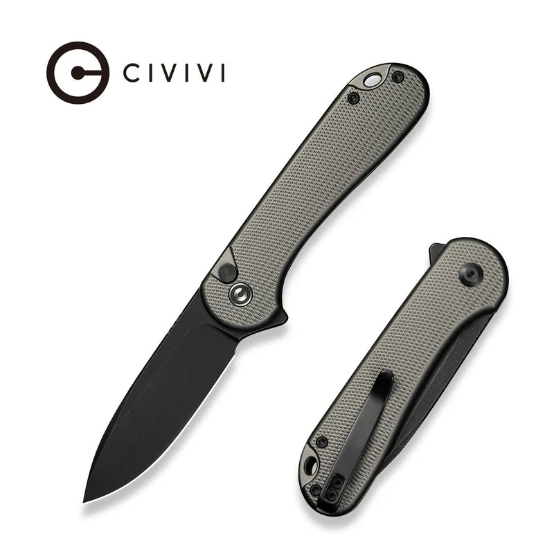 We Knife Co Ltd Elementum II 2.96" Nitro-V Aluminum Gray C18062PD-1