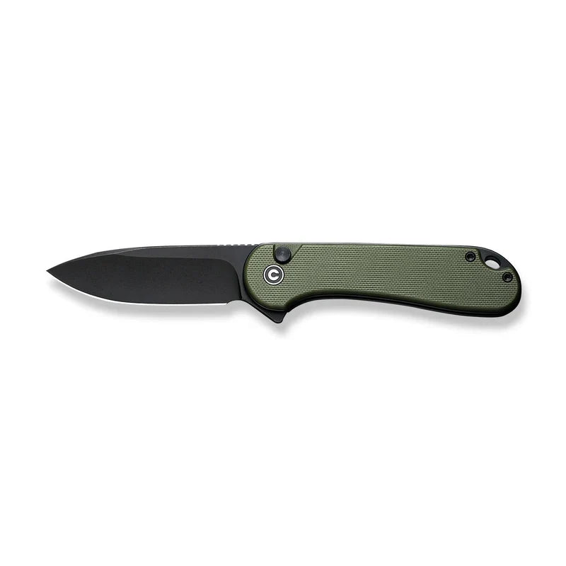 We Knife Co Ltd  Elementum II 2.96" Nitro-V Black Stonewashed OD Green C18062P-3