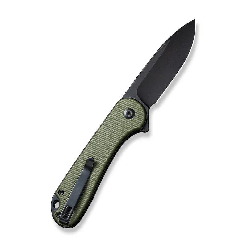 We Knife Co Ltd  Elementum II 2.96" Nitro-V Black Stonewashed OD Green C18062P-3