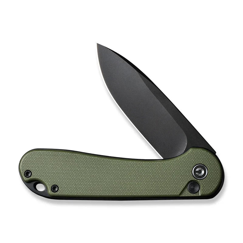We Knife Co Ltd  Elementum II 2.96" Nitro-V Black Stonewashed OD Green C18062P-3