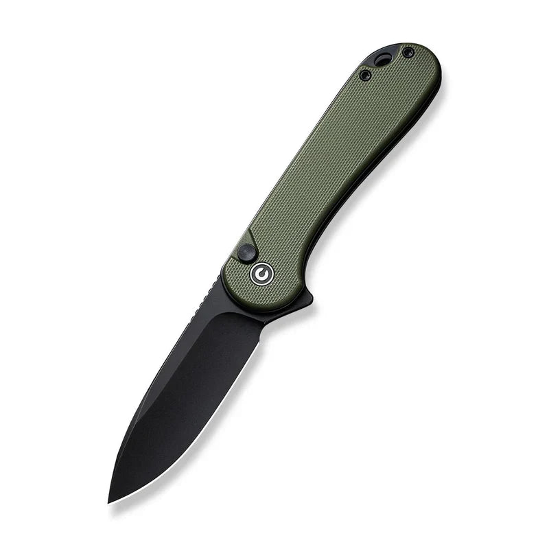 We Knife Co Ltd  Elementum II 2.96" Nitro-V Black Stonewashed OD Green C18062P-3