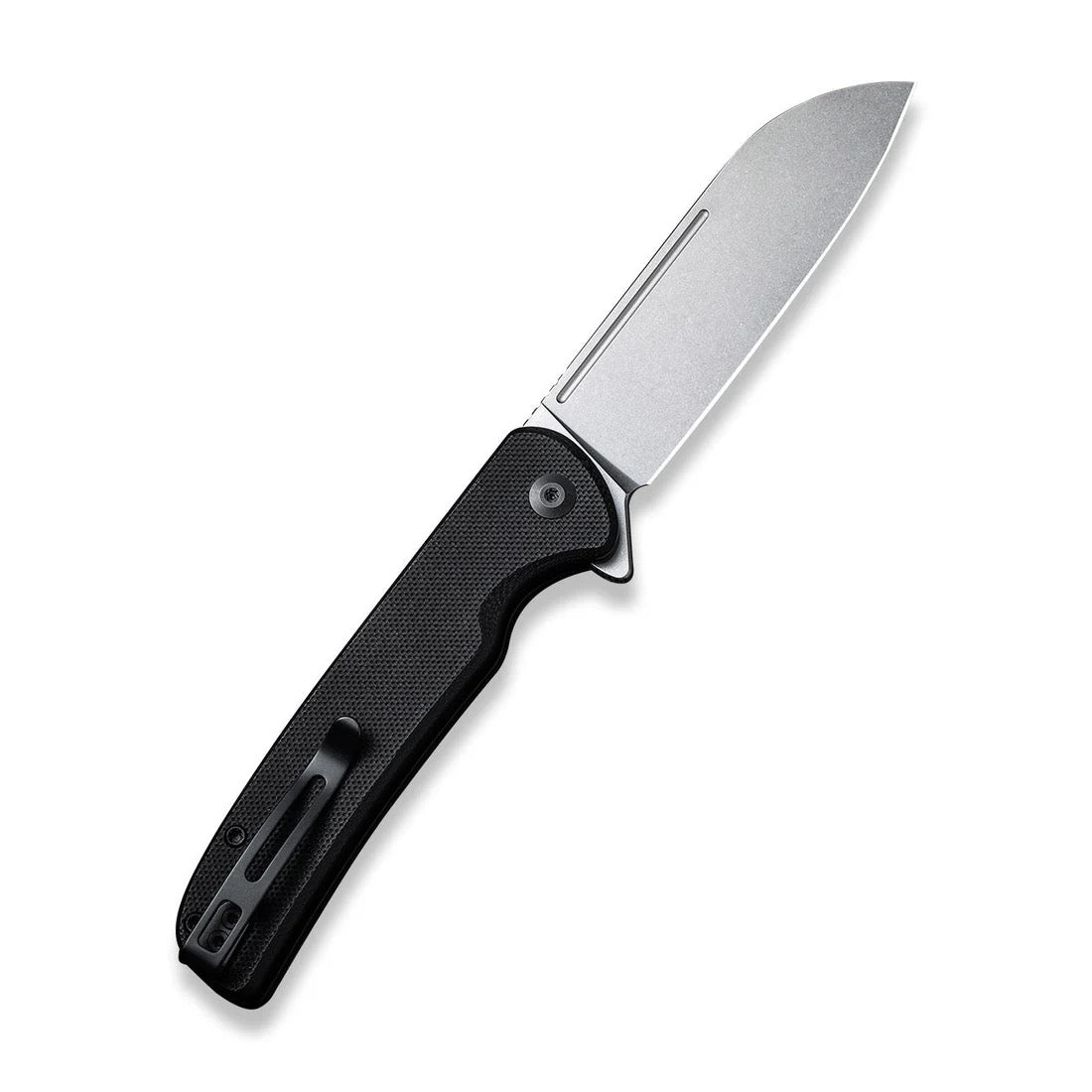 CIVIVI Chevalier Button Lock Folding Knife Black G10 3.46" 14C28N – C20022-1