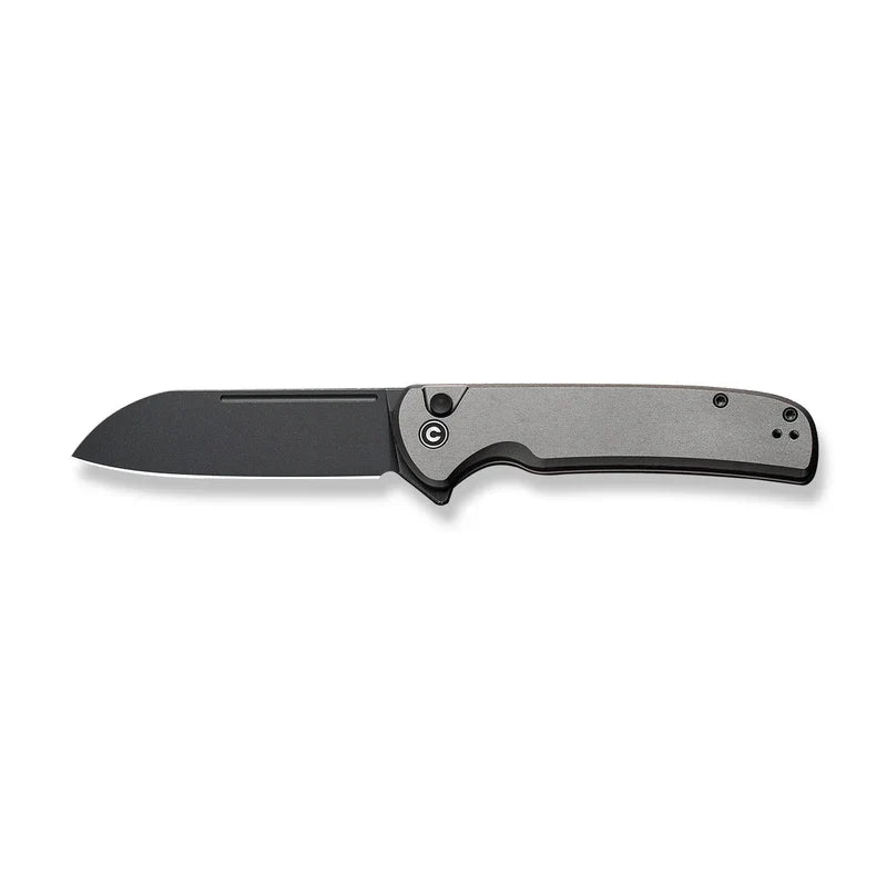 We Knife Co Ltd Chevalier II 3.47" 14C28N Black Stonewashed Aluminum Gray C20022B-3