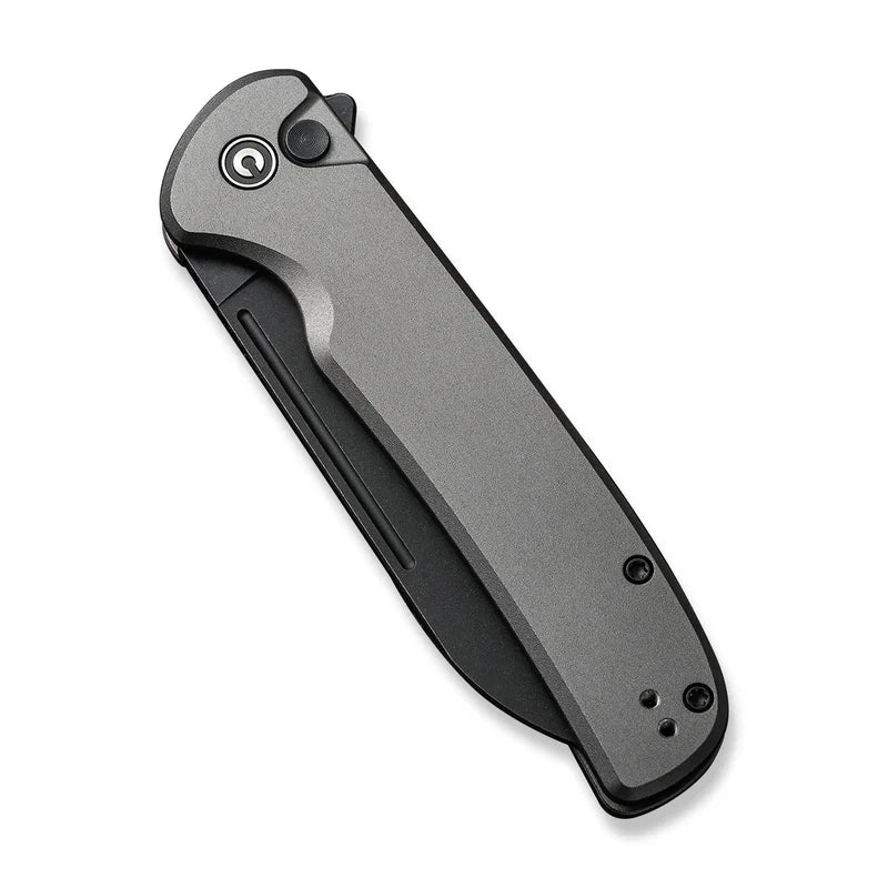 We Knife Co Ltd Chevalier II 3.47" 14C28N Black Stonewashed Aluminum Gray C20022B-3