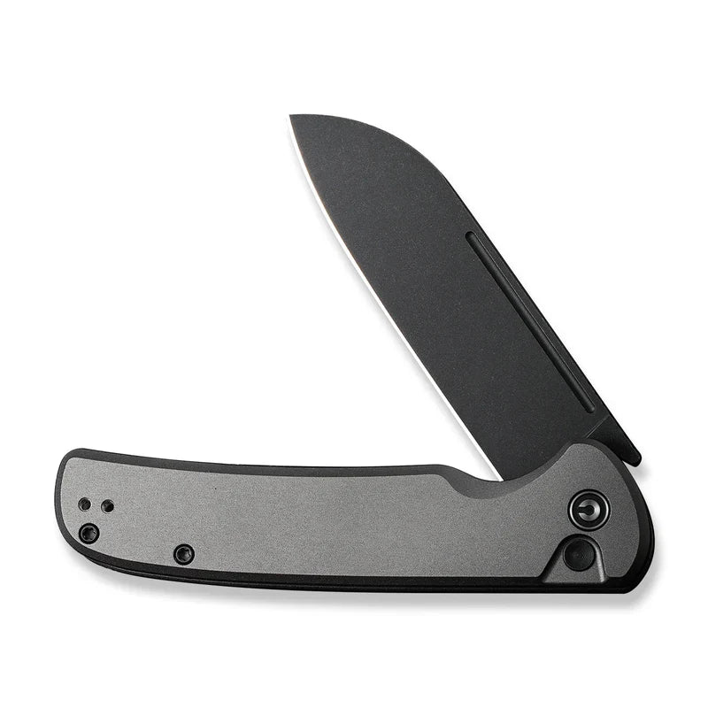 We Knife Co Ltd Chevalier II 3.47" 14C28N Black Stonewashed Aluminum Gray C20022B-3