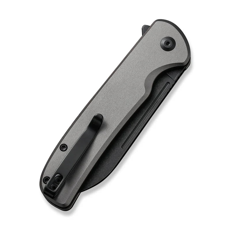 We Knife Co Ltd Chevalier II 3.47" 14C28N Black Stonewashed Aluminum Gray C20022B-3