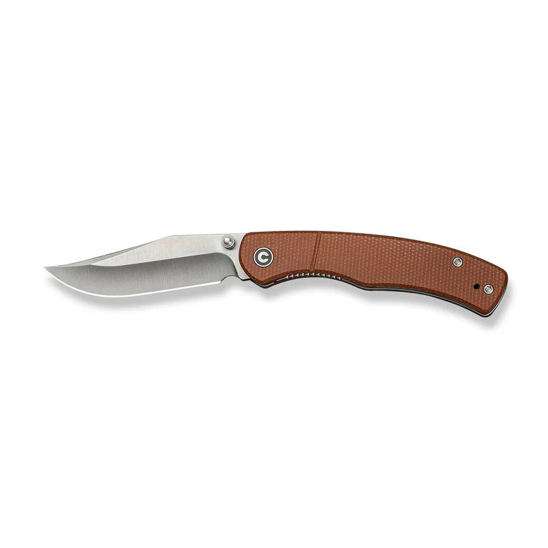 We Knife Co Ltd Clingman 2.99" Nitro-V Bown Canvas Micarta C23065-3