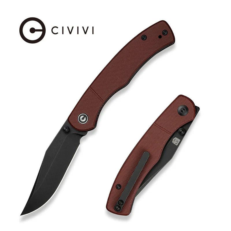 We Knife Co Ltd Clingman 2.99" Nitro-V Burgundy G10 C23065-2