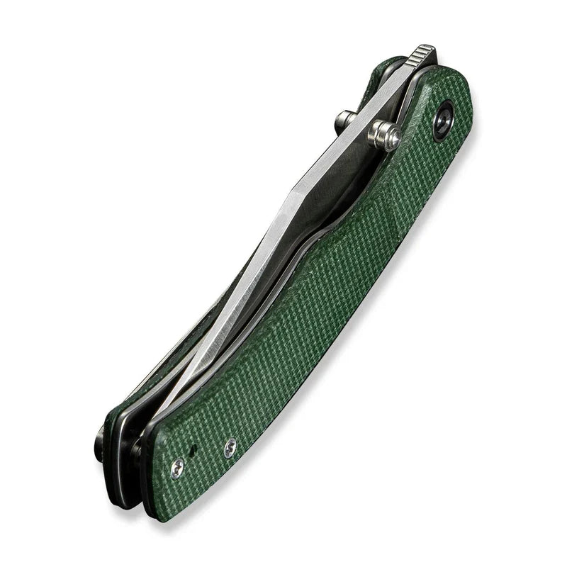 We Knife Co Ltd Clingman 2.99" Nitro-V Green Canvas Micarta C23065-4