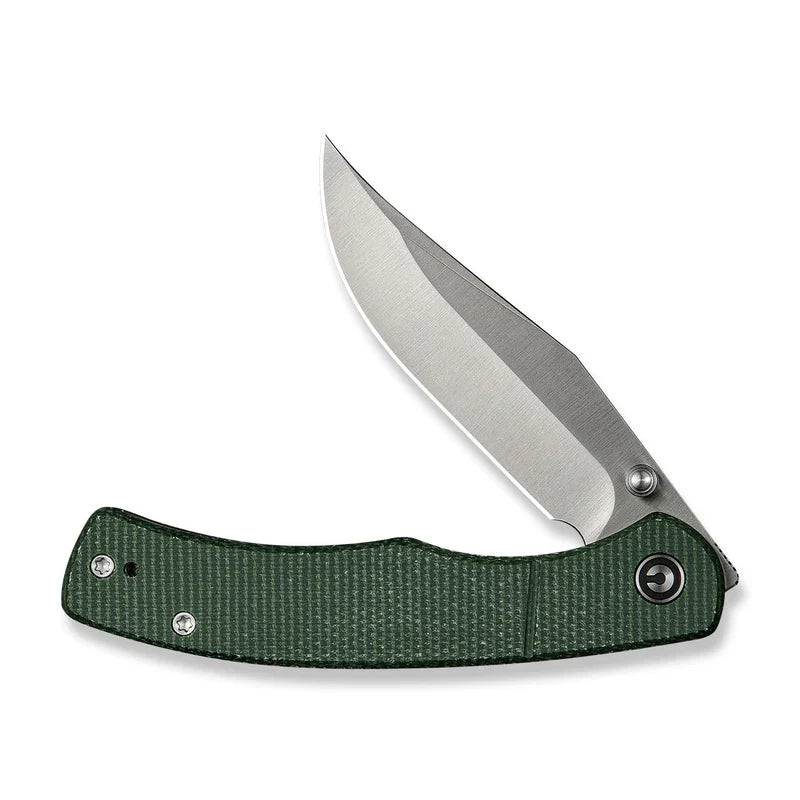 We Knife Co Ltd Clingman 2.99" Nitro-V Green Canvas Micarta C23065-4