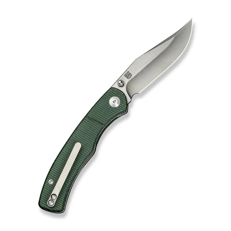 We Knife Co Ltd Clingman 2.99" Nitro-V Green Canvas Micarta C23065-4