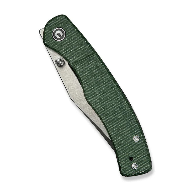 We Knife Co Ltd Clingman 2.99" Nitro-V Green Canvas Micarta C23065-4