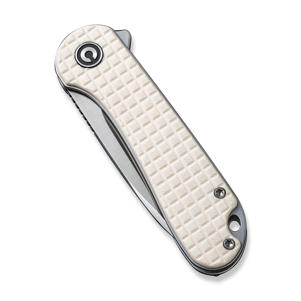 Civivi Elementum EDC Folding Knife 2.96in D2 Steel Ivory G10 Frag Handles (C907A-3)