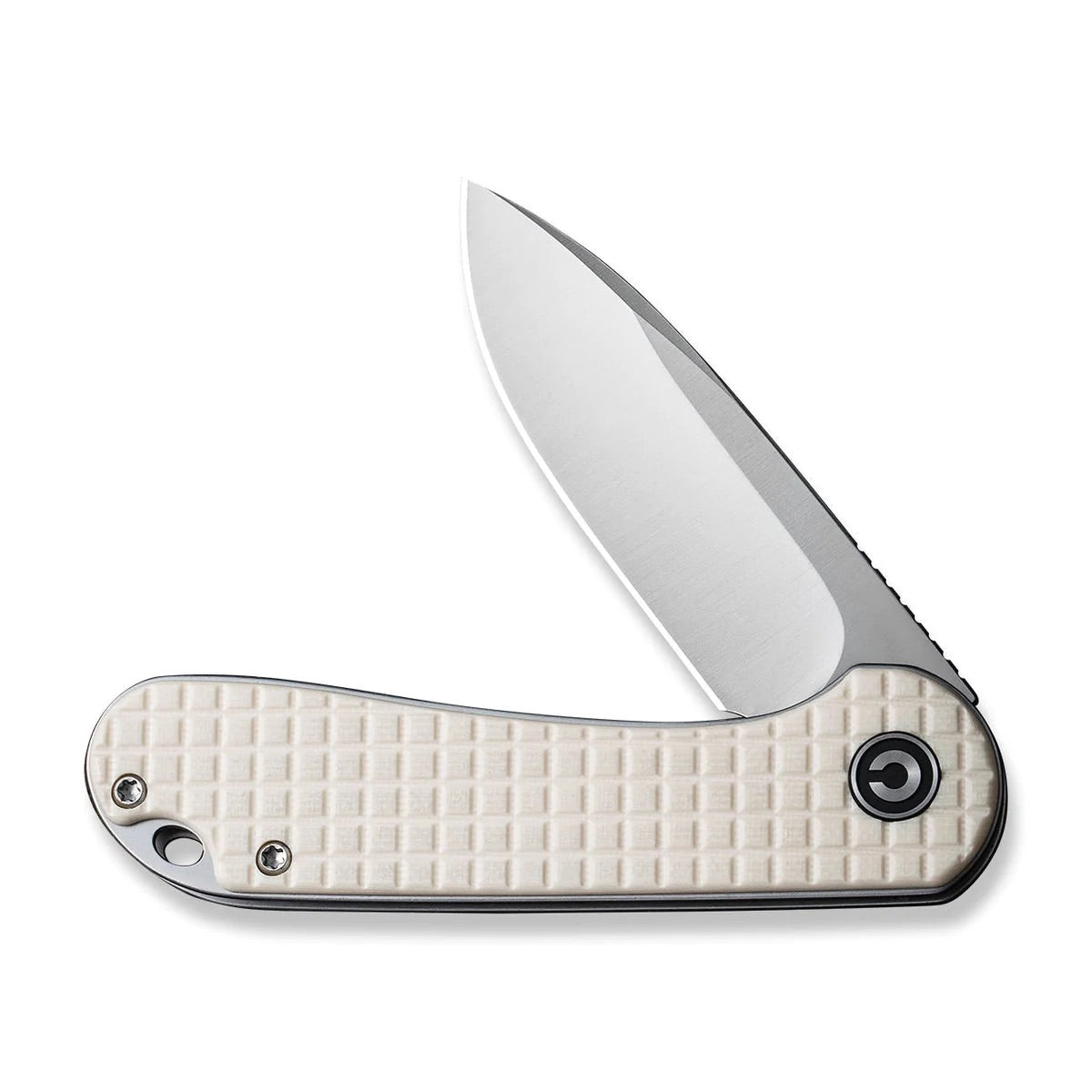 Civivi Elementum EDC Folding Knife 2.96in D2 Steel Ivory G10 Frag Handles (C907A-3)