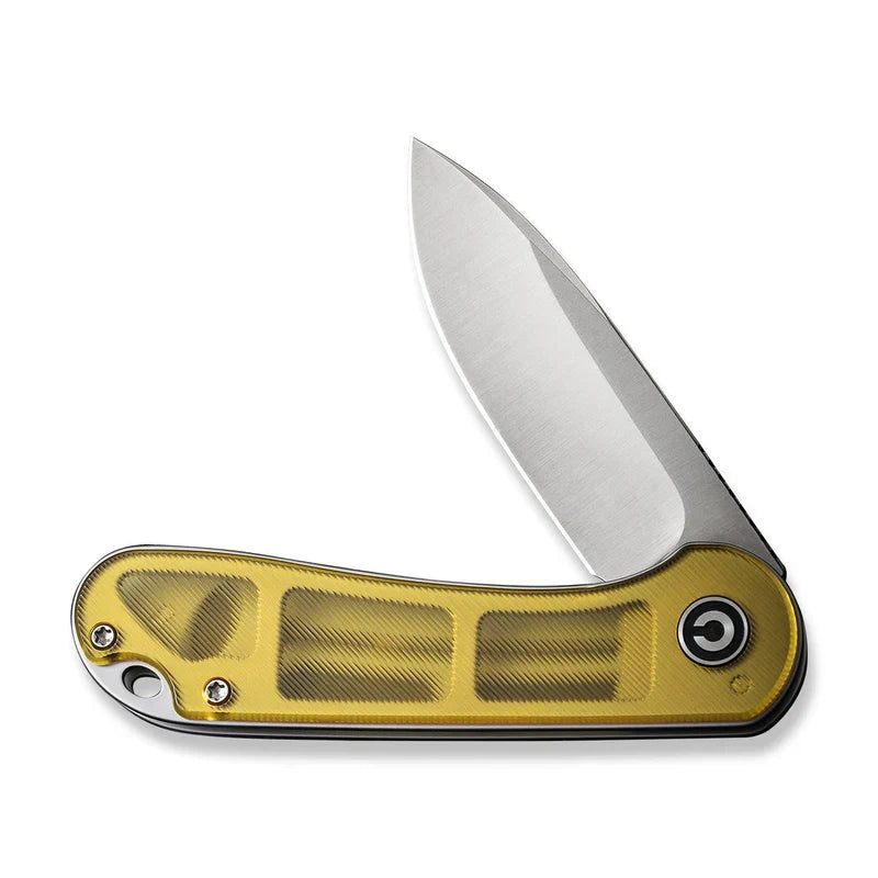 We Knife Co Ltd Elementum 2.96" D2 Ultem Polished Stainless Steel Gray C907A-4