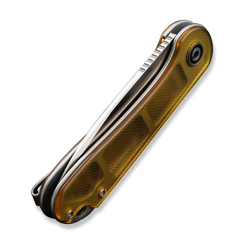 We Knife Co Ltd Elementum 2.96" D2 Ultem Polished Stainless Steel Gray C907A-4