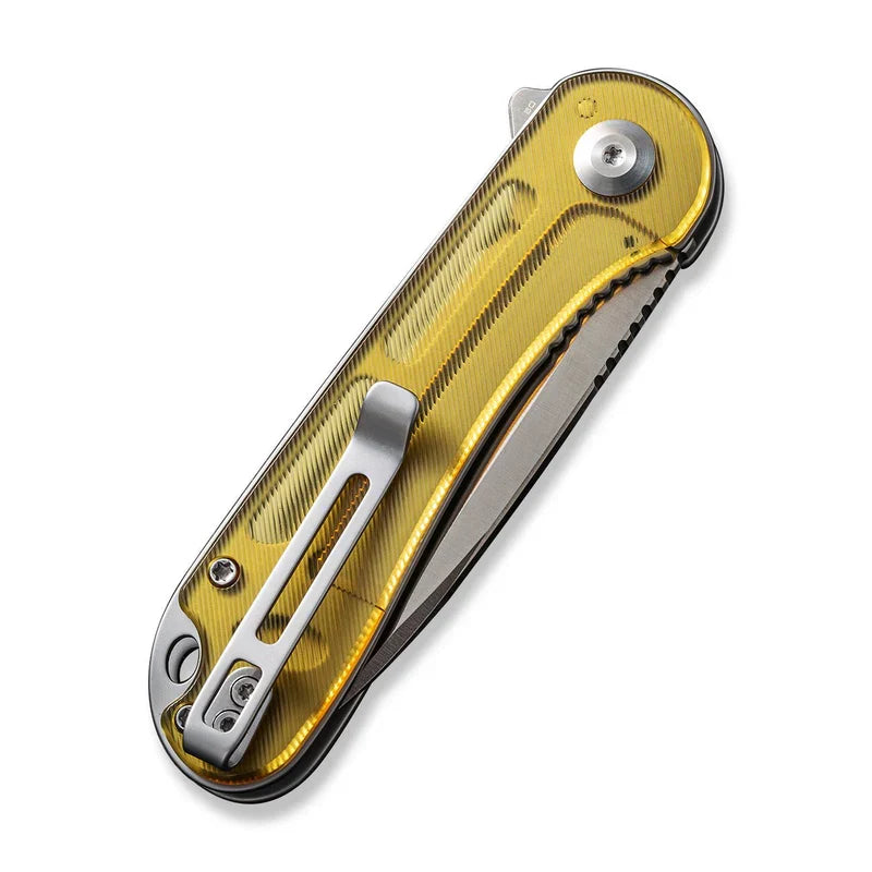 We Knife Co Ltd Elementum 2.96" D2 Ultem Polished Stainless Steel Gray C907A-4