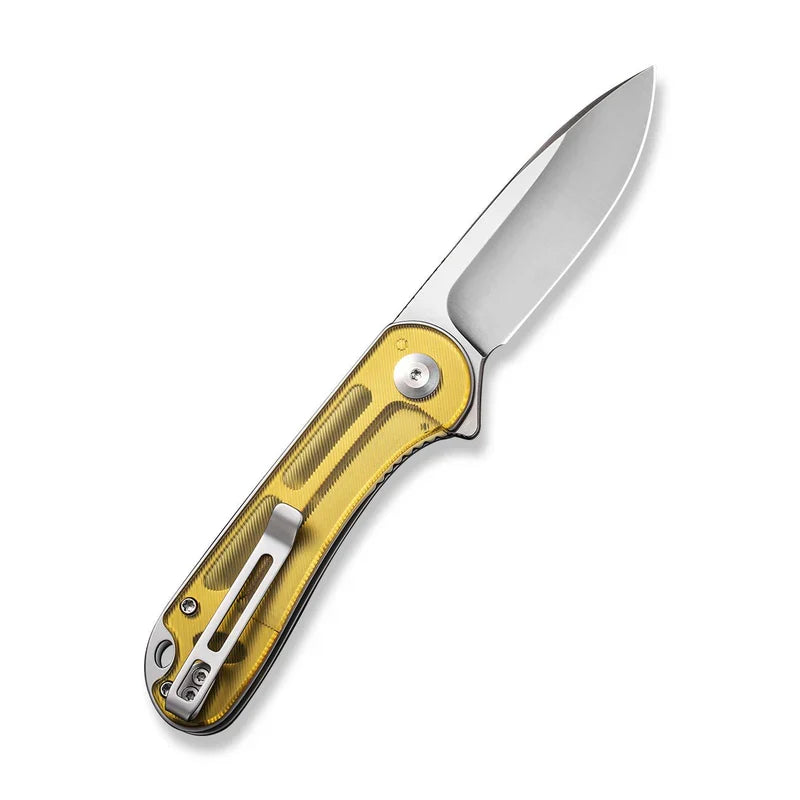 We Knife Co Ltd Elementum 2.96" D2 Ultem Polished Stainless Steel Gray C907A-4
