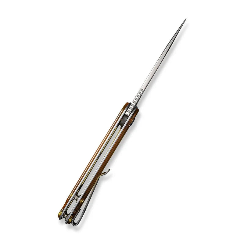 We Knife Co Ltd Elementum 2.96" D2 Ultem Polished Stainless Steel Gray C907A-4