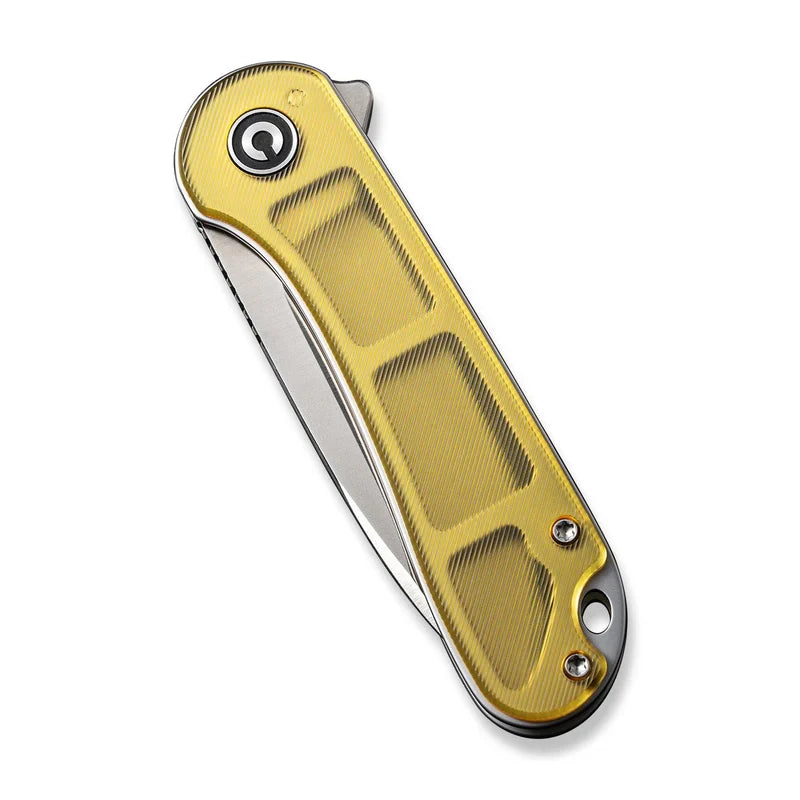 We Knife Co Ltd Elementum 2.96" D2 Ultem Polished Stainless Steel Gray C907A-4