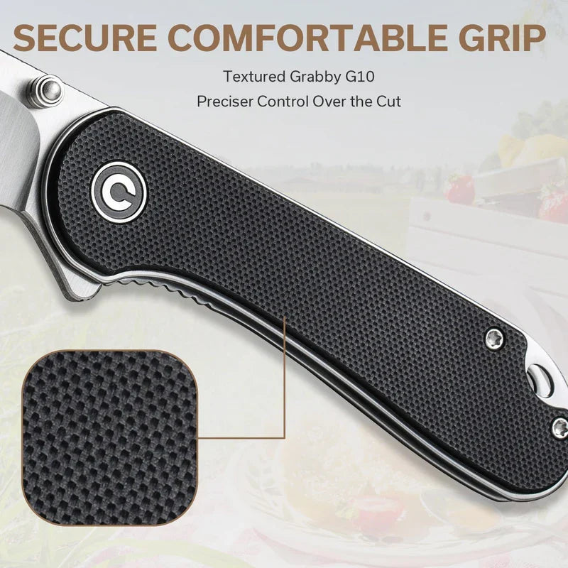 We Knife Co Ltd Elementum 2.97" G10 Stainless Steel Gray C18062AF-1