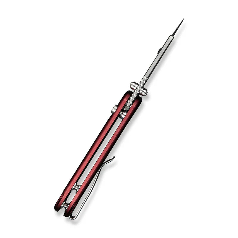 We Knife Co Ltd Elementum Utility 2.26" 6Cr13 Aluminum Burgundy C23039B-5