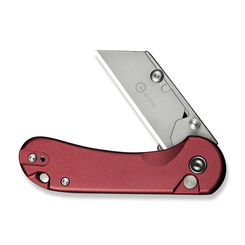 We Knife Co Ltd Elementum Utility 2.26" 6Cr13 Aluminum Burgundy C23039B-5