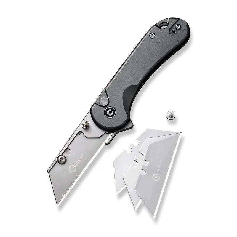 We Knife Co Ltd Elementum Utility 2.26" 6Cr13 Aluminum Gray C23039B-4