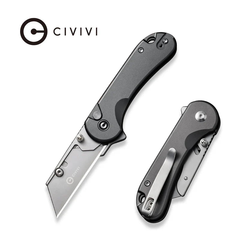 We Knife Co Ltd Elementum Utility 2.26" 6Cr13 Aluminum Gray C23039B-4