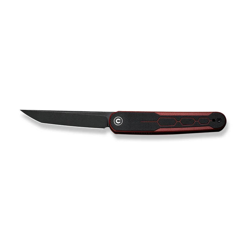 We Knife Co Ltd KwaiQ 2.97" Nitro-V Burgundy / Black G10 C23015-1
