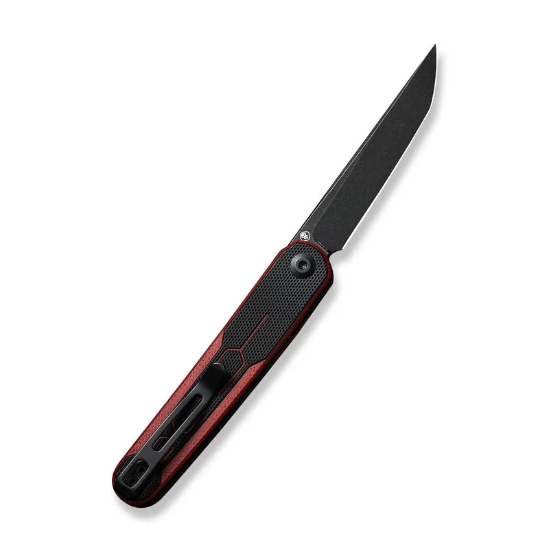 We Knife Co Ltd KwaiQ 2.97" Nitro-V Burgundy / Black G10 C23015-1
