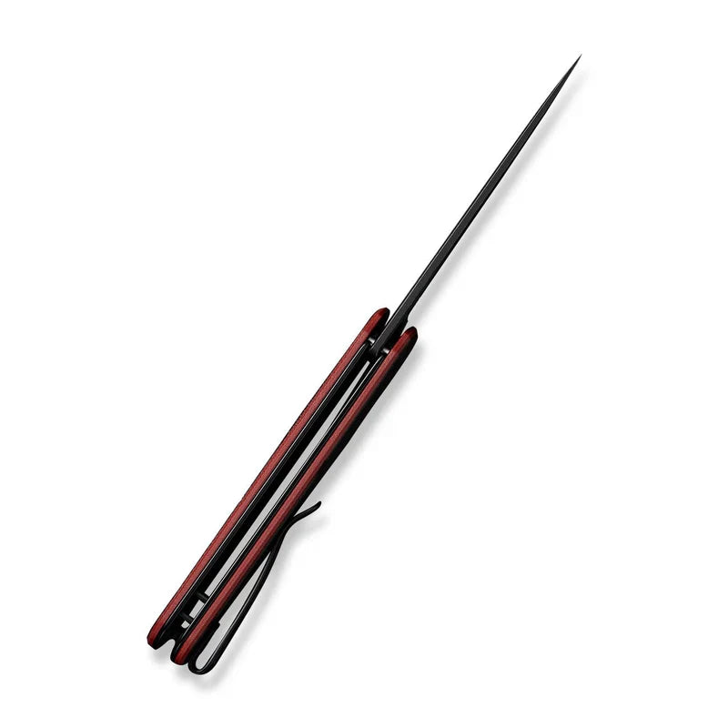 We Knife Co Ltd KwaiQ 2.97" Nitro-V Burgundy / Black G10 C23015-1