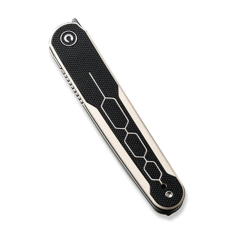 We Knife Co Ltd KwaiQ 2.97" Damascus Ivory/ Black G10 C23015-DS1