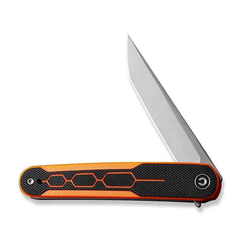 We Knife Co Ltd KwaiQ 2.97" Nitro-V Orange/Black G10 C23015-2