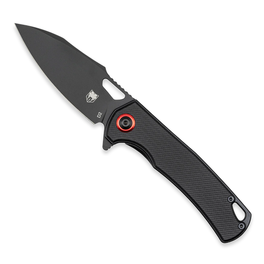 CobraTec Knives Wolverine 3.125" D2 Black Blade Black G-10 Handles CTWOLVERINEBLK