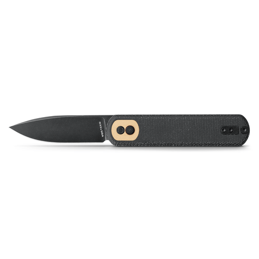 Vosteed Corgi CG29VPMK â€“ 2.99" 14C28N Drop Point Trek Lock Knife with Black Micarta Handle
