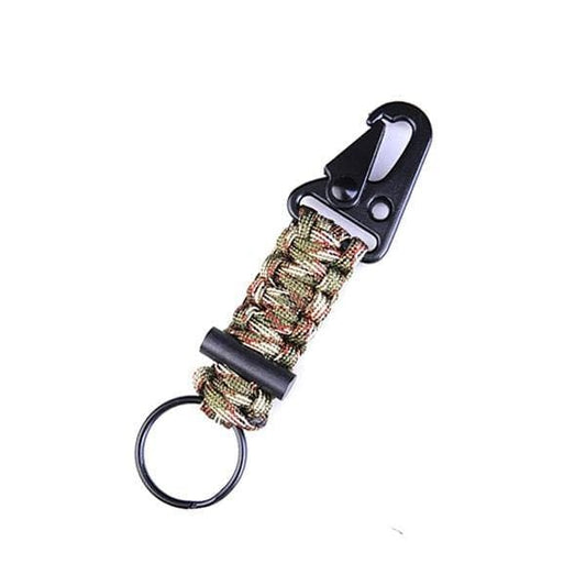 Viperade CR1 Paracord Carabiner Keyring (Camo) front view