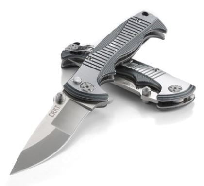 CRKT Tighe Rade CRK-5290 open position showing 8Cr13MoV drop point blade