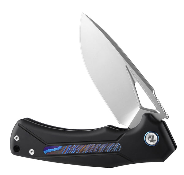 DreamTech D9402B – 3.19″ M390 Wharncliffe Folding Knife, Titanium & Zirconium Handle, Liner Lock