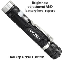 EagleTac DX30LC2 1x 18650 / 2x CR123A 1160 Lumens CREE XP-L HI V3 LED Flashlight