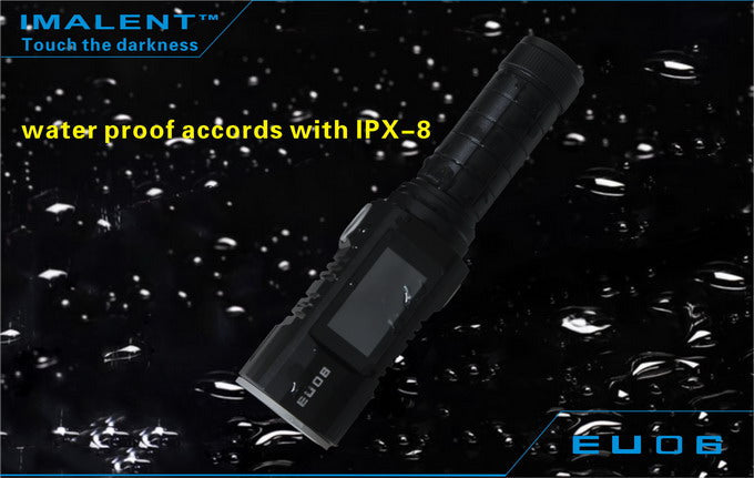 Imalent EU06V 1 x 18650 / 2 x CR123A CREE XM-L2 U2 1190 Lumen LED Flashlight with Secondary Ultraviolet LED